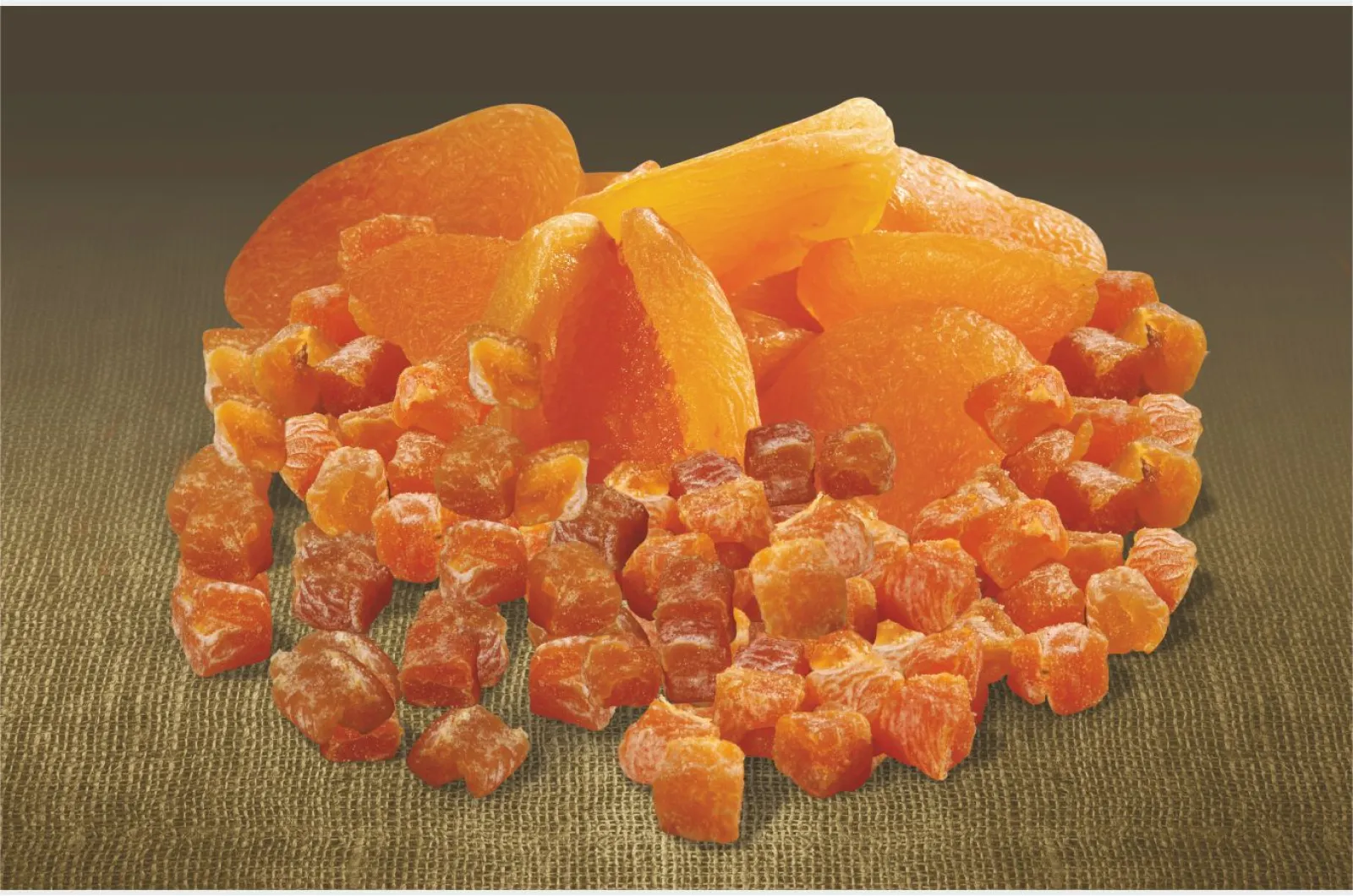 Diced apricots